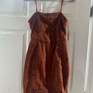 Rust Corduroy Dress